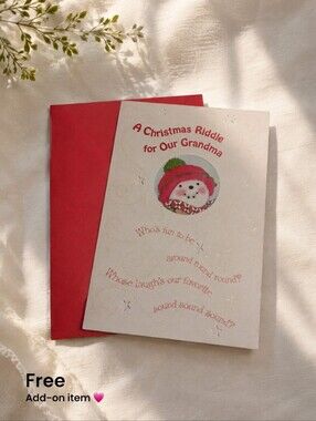 Free With Purchase Carlton Cards Grandma Christmas card